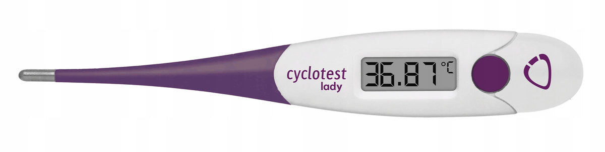 0,05°C Cyclotest Lady Digital Ovulation Thermometer with Flexible Tip Packaging status original