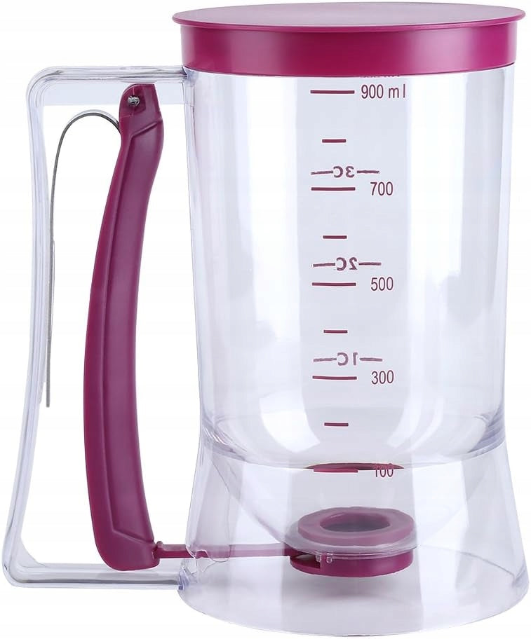 0.9L Cake Dispenser with Funnel and Clear Scale for Pancakes and Sauce