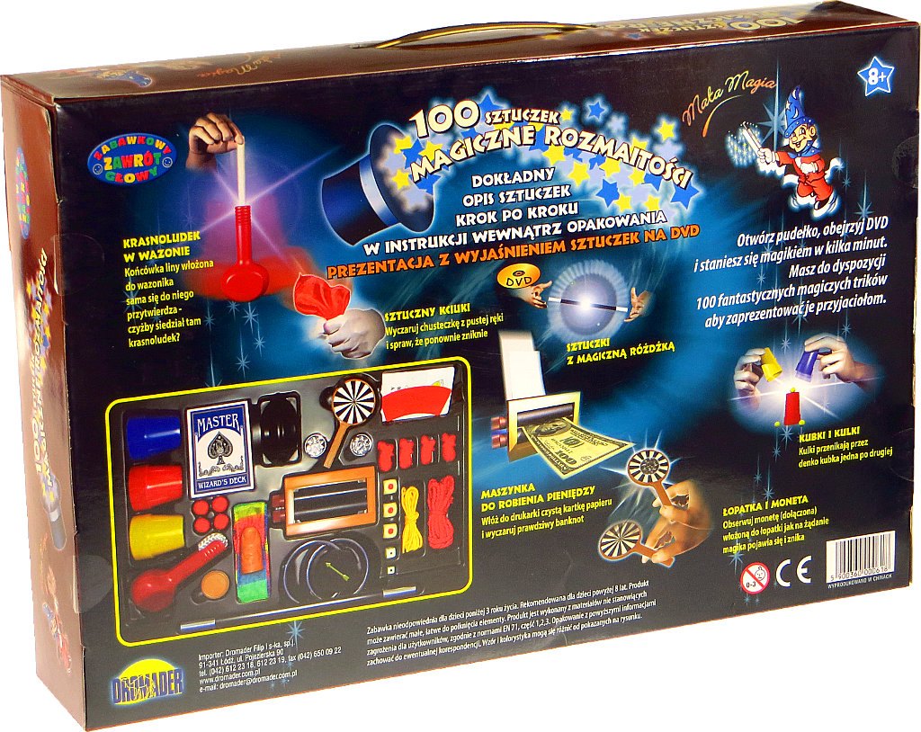0618 LITTLE MAGICIAN DVD MAGIC TRICKS 100 spells DROMADER EAN (GTIN) 5900360000618