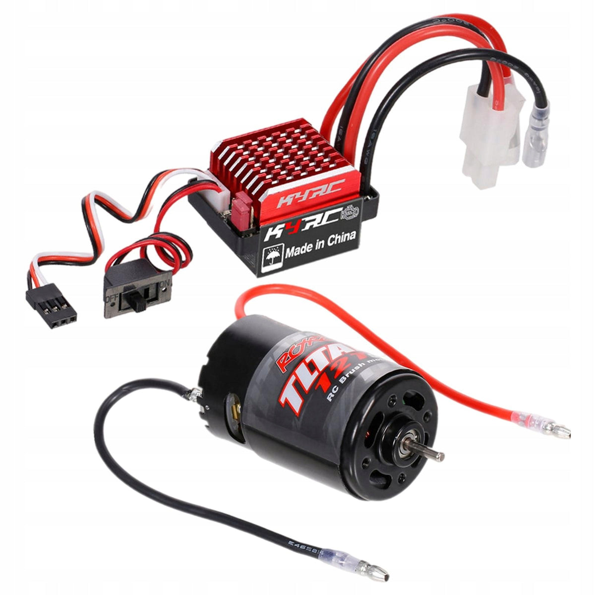 1/10 550 Brushed Motor & 60A/320A ESC Spare Parts Brushed Motor ESC 12T Brand no brand