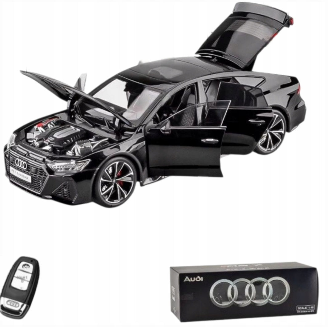 1:18 scale model car Audi RS7 with remote control Box Oem book led sound Manufacturer code MS939