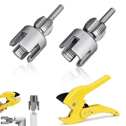 1/2 AND 3/4 INCH PIPE TAP PVC PIPE TOOL KIT Steel Brand no brand