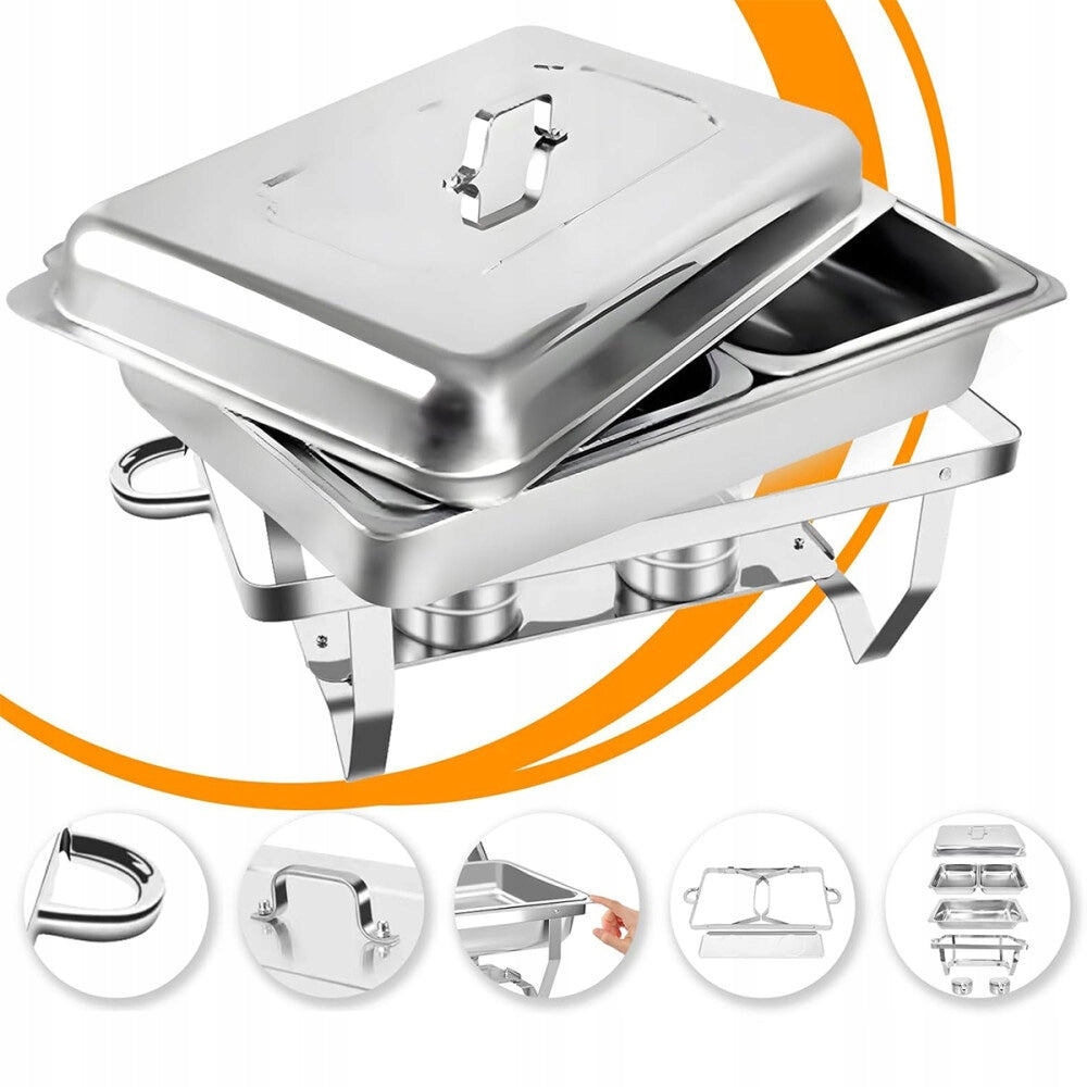1/2 HEATER FOR CATERING DISHES 9 L STAINLESS STEEL Model AFSDGSW