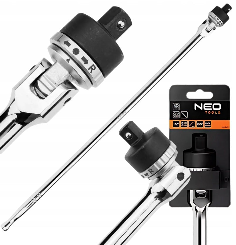1/2" knob with joint and ratchet, 610mm NEO TOOLS 08-947