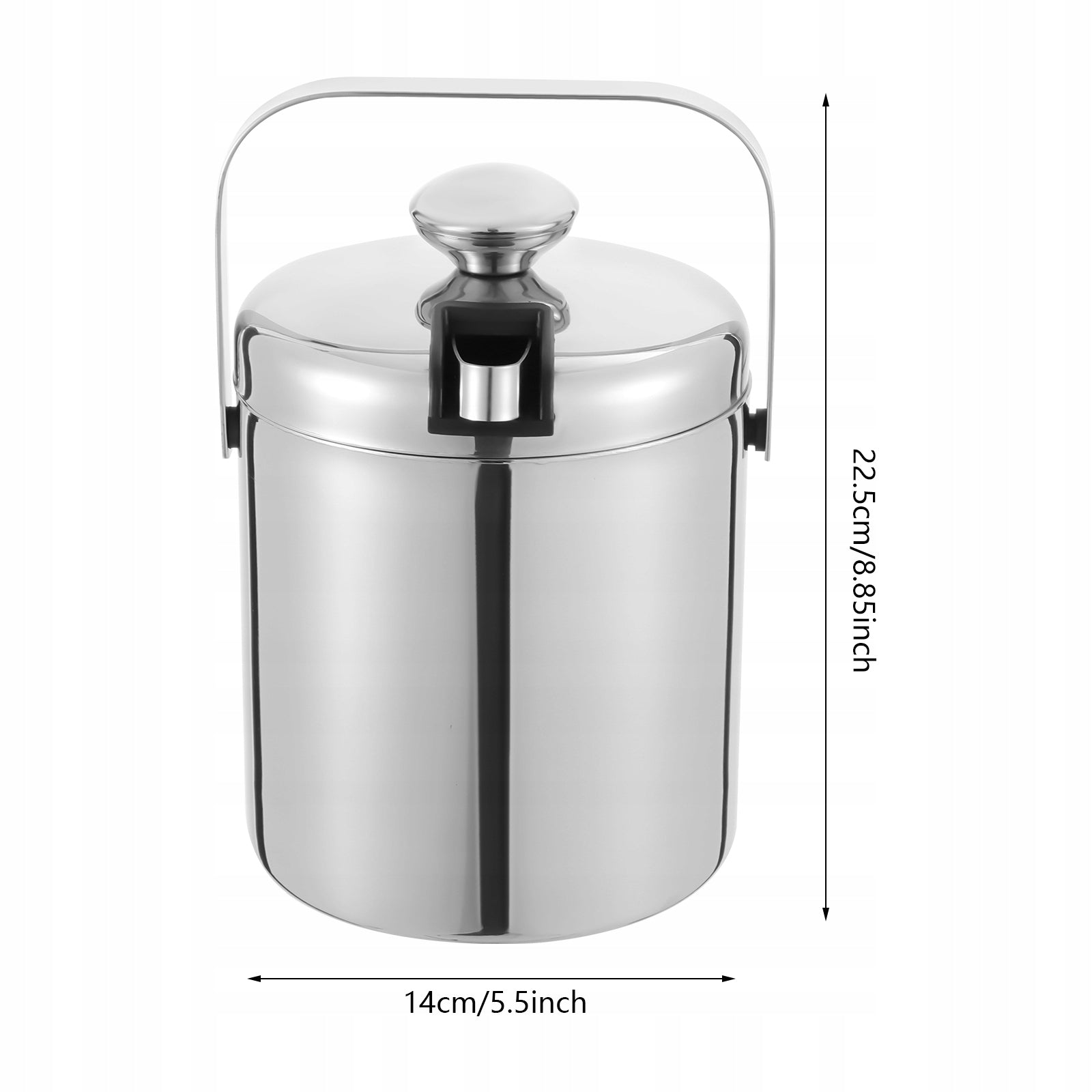 1.3L 304 DOUBLE-LAYER STAINLESS STEEL INSULATED ICE BUCKET SET Manufacturer code 6251176565