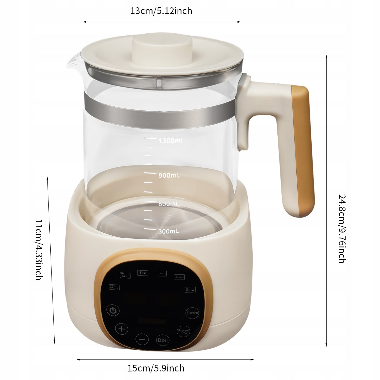 1.3L 600W ELECTRIC INFANT THERMOSTATIC MILK REGULATOR DIGITAL DISPLAY Packaging status original