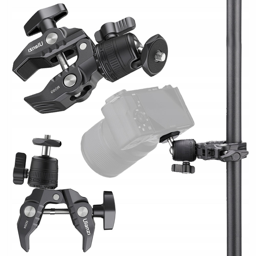 1/4" Crab Ball Head Holder Ulanzi R099 Clamp