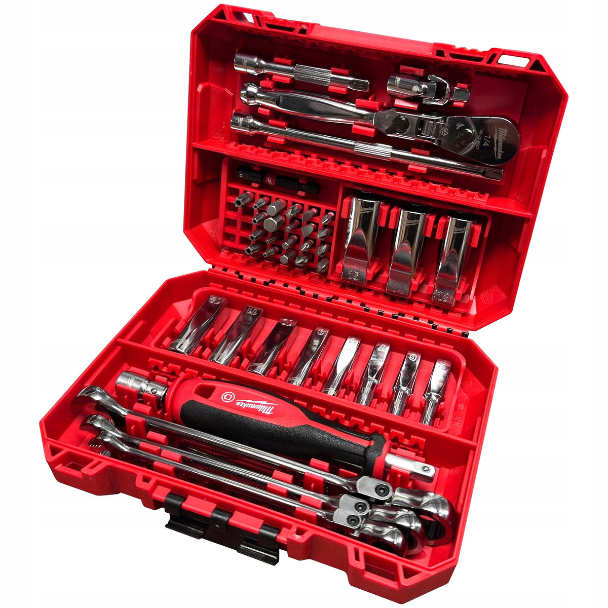 1/4" socket set with ratchet and bits (42 pcs) Milwaukee 4932498382