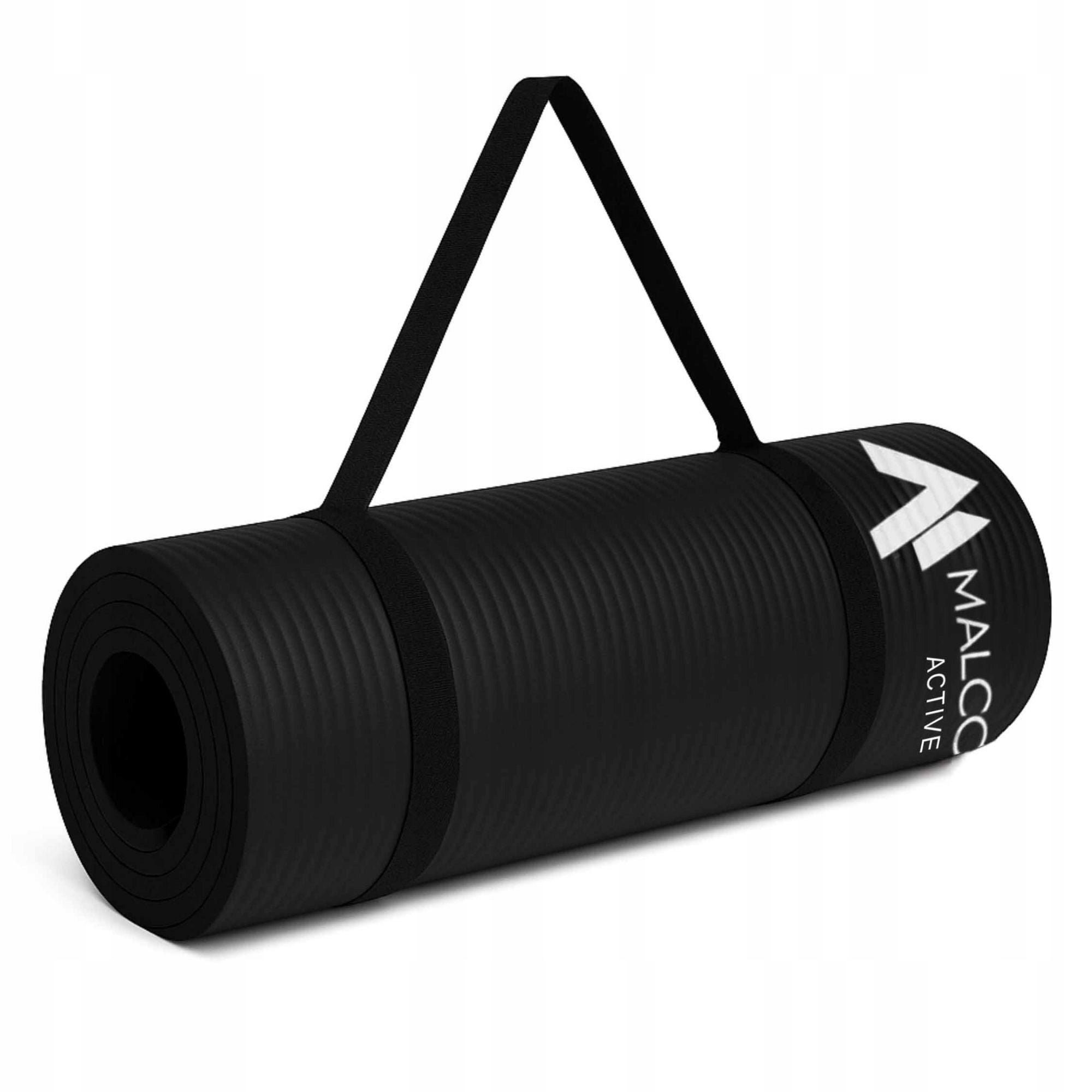 1.5 CM THICK NBR ANTI-SLIP TRAINING YOGA MAT LARGE + BAG Brand Malcom