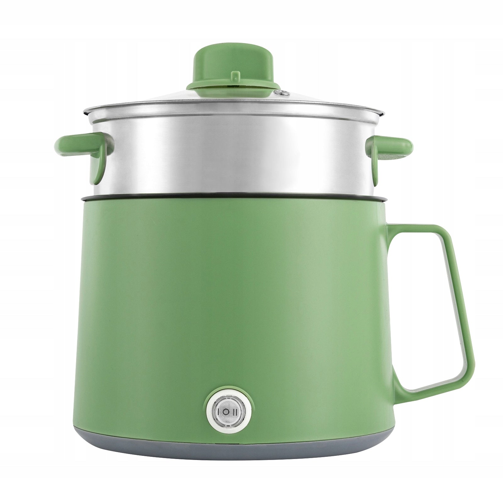 1.7L Portable Non-stick Pot, Electric Multicooker with Double Power Control Brand no brand