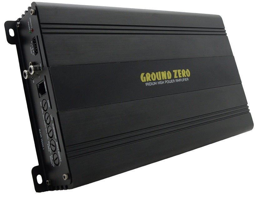 1-CHANNEL CAR AMPLIFIER 1530W RMS GROUND ZERO GZIA 1500.1 CLASS D Manufacturer code GZIA 1500.1
