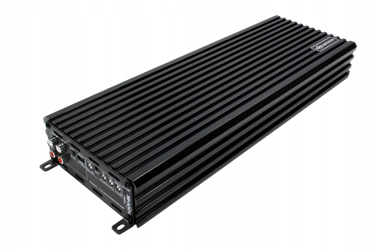1-CHANNEL CAR AMPLIFIER 3000W RMS 1 OHM EXCURSION HXA-5K + REMOTE CONTROL Packaging status original