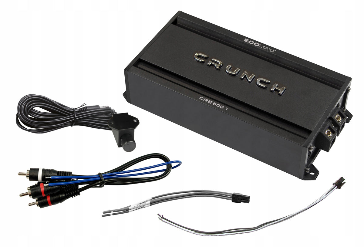 1-CHANNEL MONOBLOCK AMPLIFIER 600W RMS CLASS D HI-INPUT CRUNCH CRE600.1