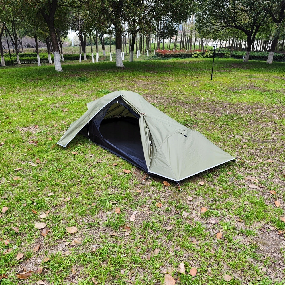 1-Person Backpack Tent Ultra-light Aluminum Post, Storm Resistant Waterproofness 3000 mm