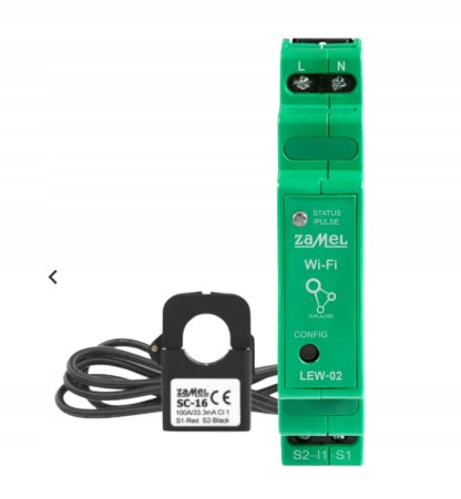 1-phase electricity monitor 100A Supla LEW-02 ZAMEL