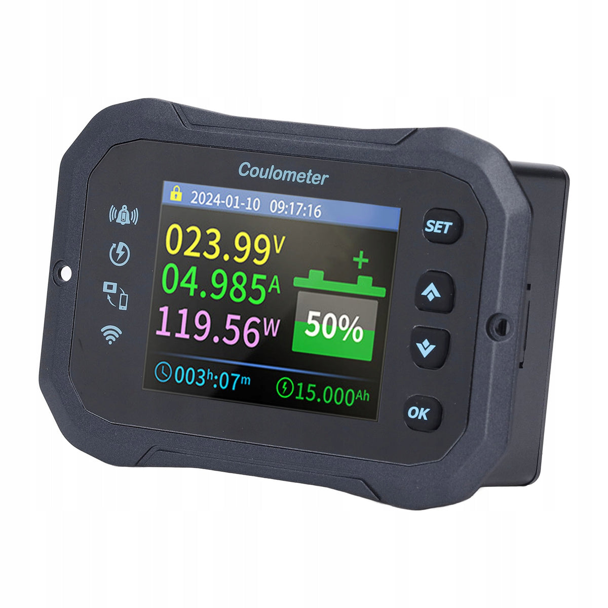 10-100V 0-50A Battery Tester Bluetooth WiFi Battery Monitor Manufacturer code 888998