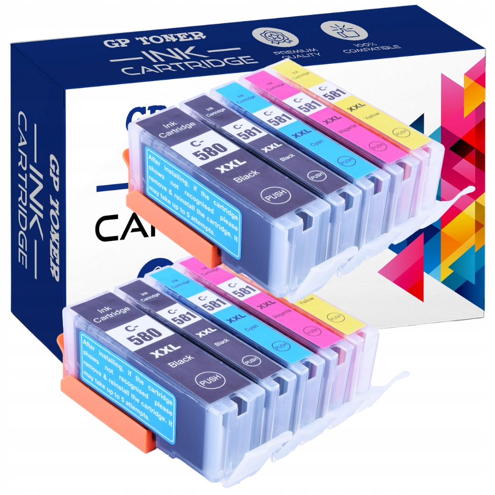 10 Ink for CANON Pixma TS6150 TS6151 TS8150 9500 8220 TR7550 8550 8500 7500