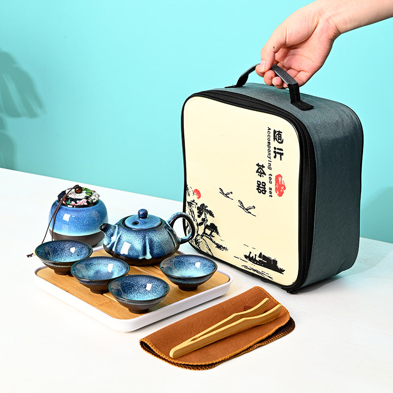 10-Piece Japanese Kung Fu Tea Brewing Set with Kettle and Teapot Cups Manufacturer code dtg7637