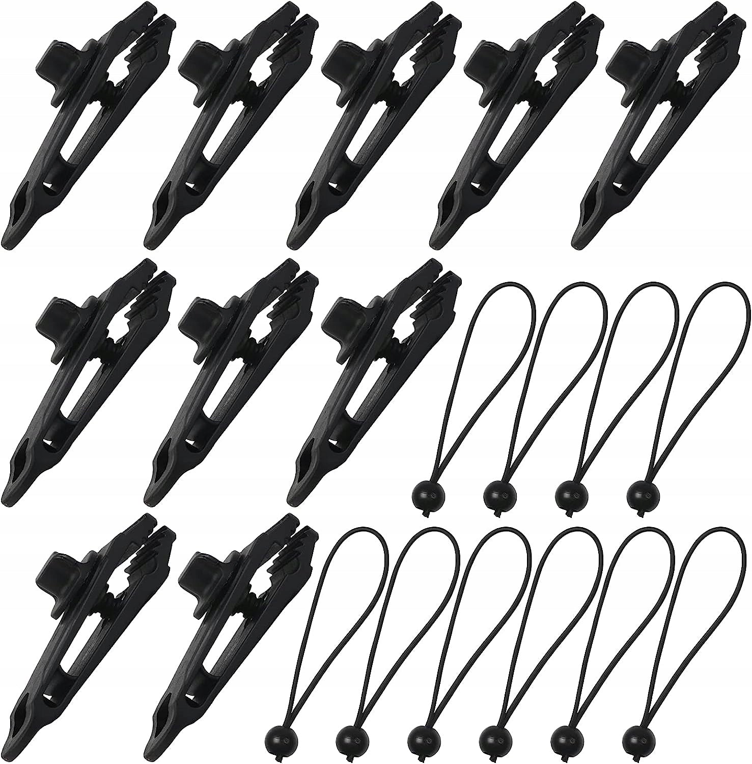 10 x CLAMP AND TENT CORD TENT TENSION