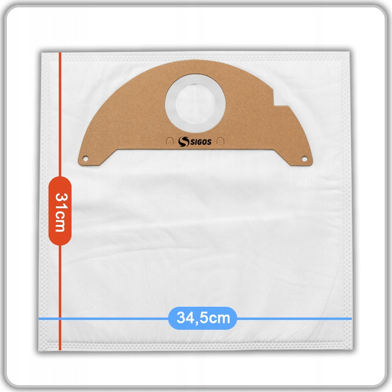 10 x Vacuum Bags for Karcher WD2 HOME MV2 A2054 A2004 WD2.200 6.904-322.0 + Filter Packaging status original