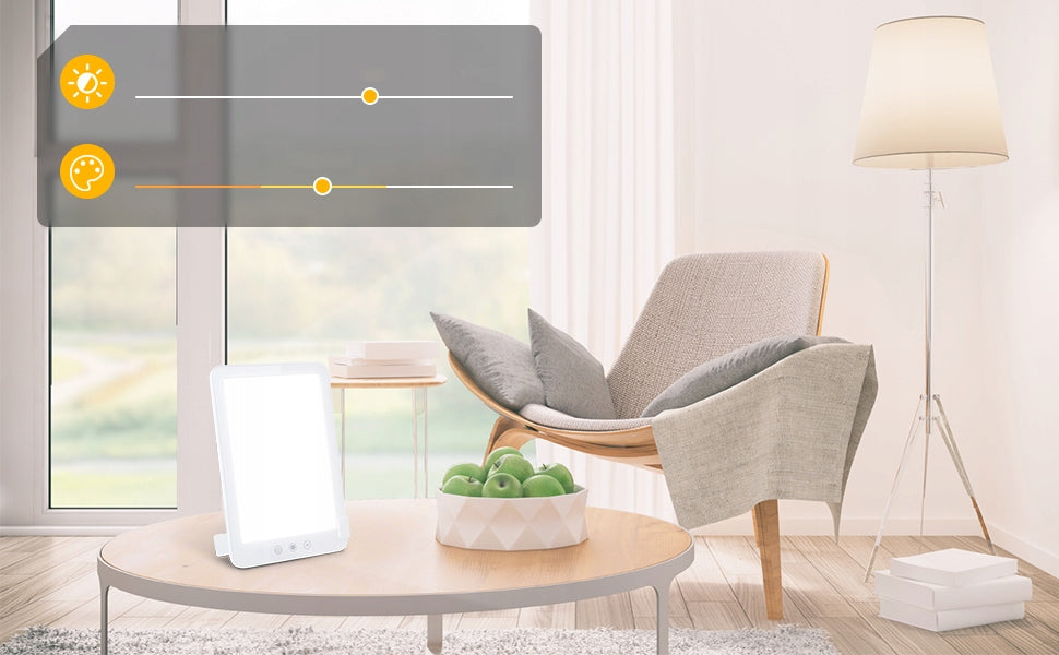 10000 Lux Anti-depressant daylight lamp 3 colors Medical device yes