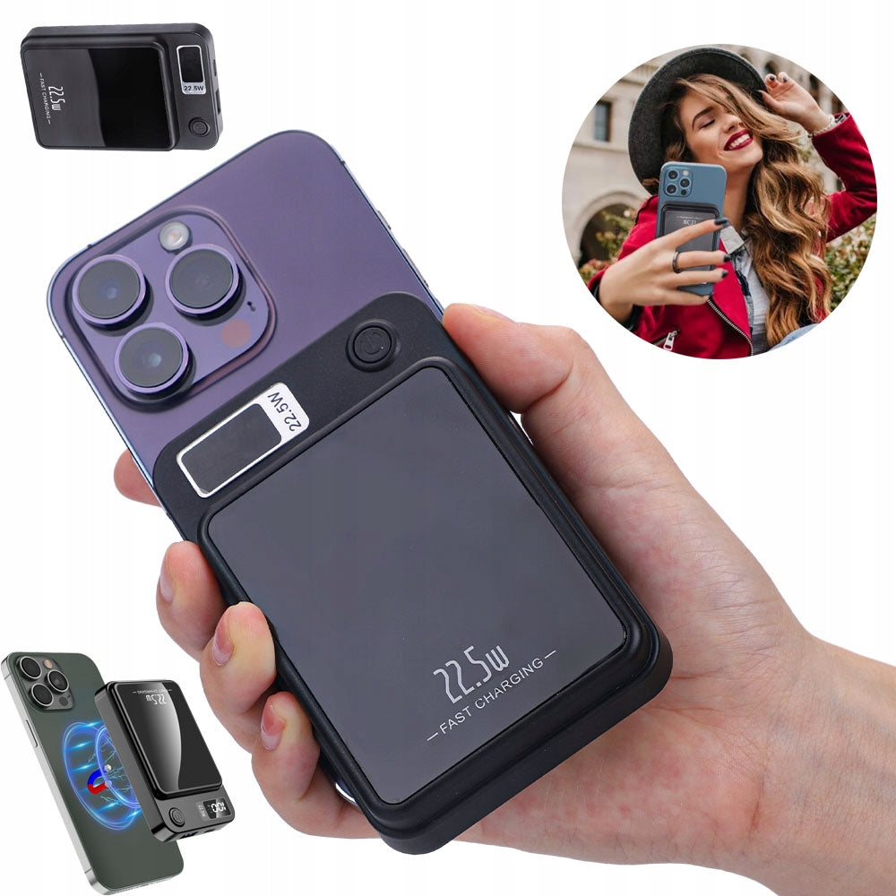 10000MAH WIRELESS MAGNETIC POWERBANK WITH MAGSAFE FAST CHARGING