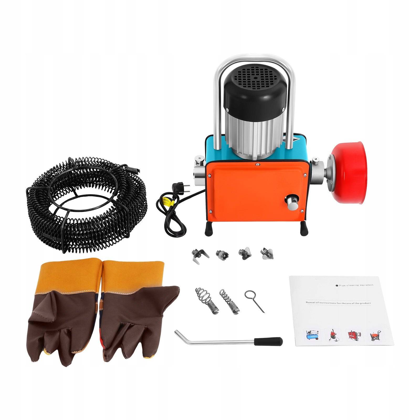 1000W ELECTRIC PIPE UNCLOGGING AND CLEANING MACHINE 400rpm