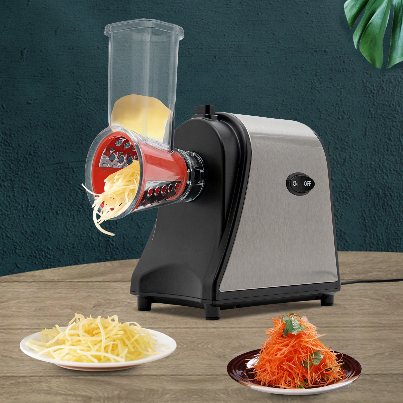 1000W Electric Cheese Grater Tabletop Slicer Vegetable Cutter With 5 Cones Manufacturer code JJFTTVB7EUHS8