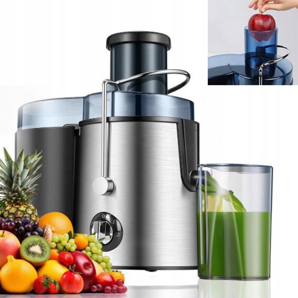 1000W Electric Juicer, Stainless Steel, 500ML Juicer, Fruit Press, Sliver
