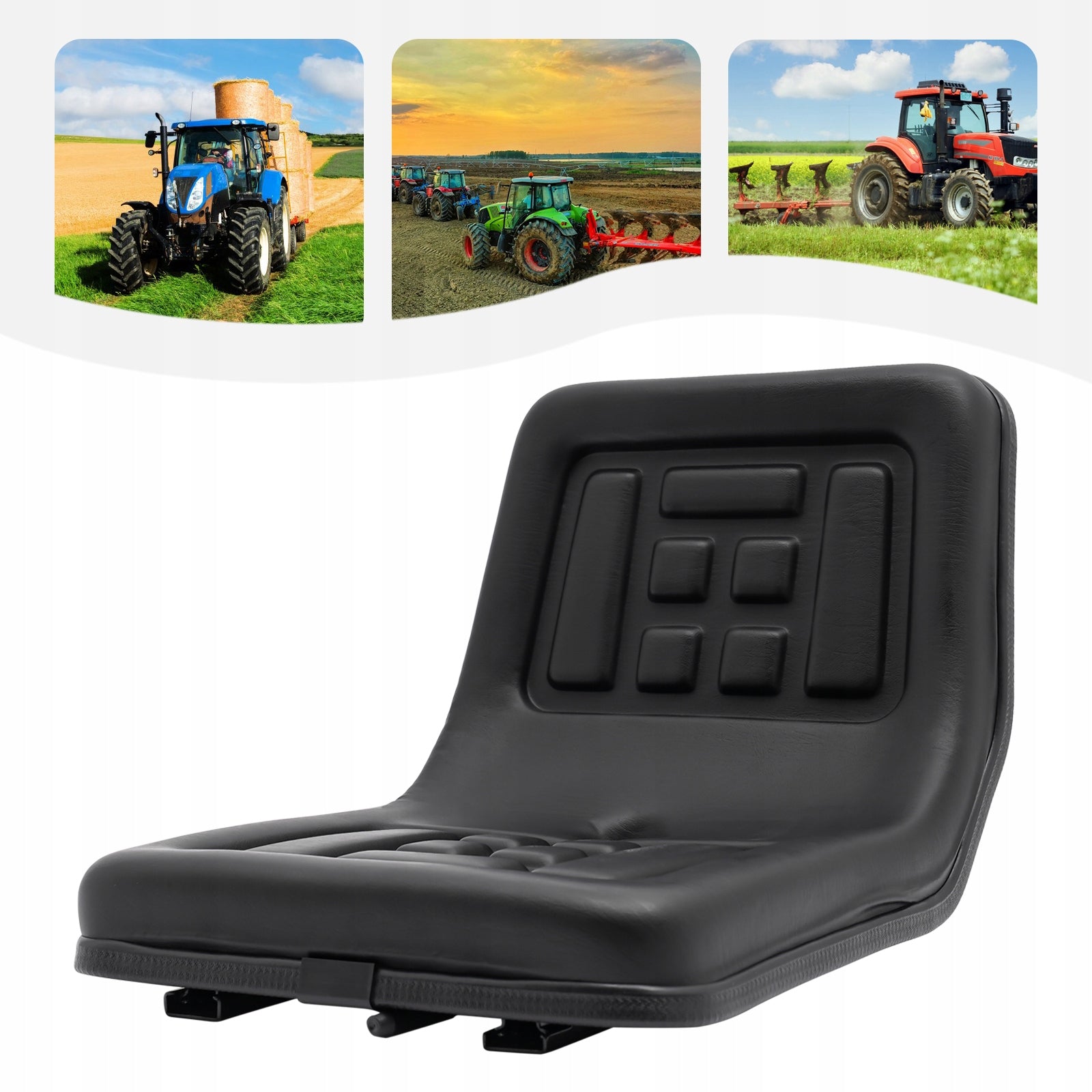 100KG TRACTOR SEAT( DRAINAGE HOLE) ADJUSTMENT DISTANCE 15CM IRON&SPONGE&PVC Brand no brand