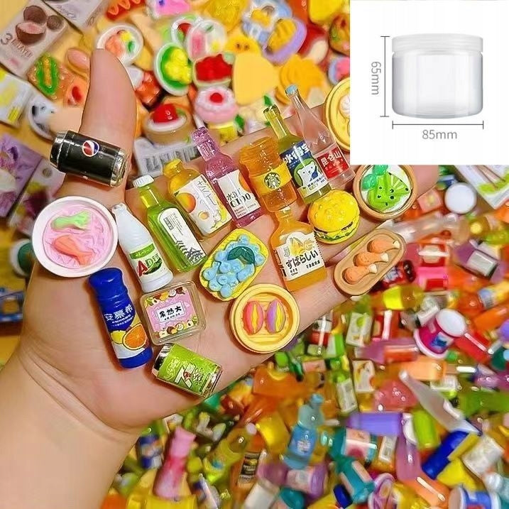 100PCS MINI FOOD CUTE ACCESSORIES FOR BIRTHDAY KIDS Brand Zgeer
