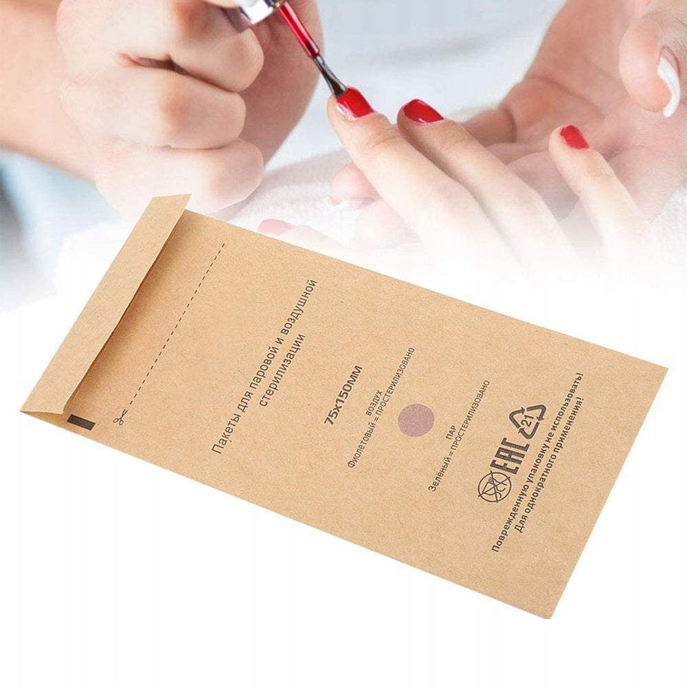 100X Paper STERILIZATION Bags 75 x 150mm Brand no brand