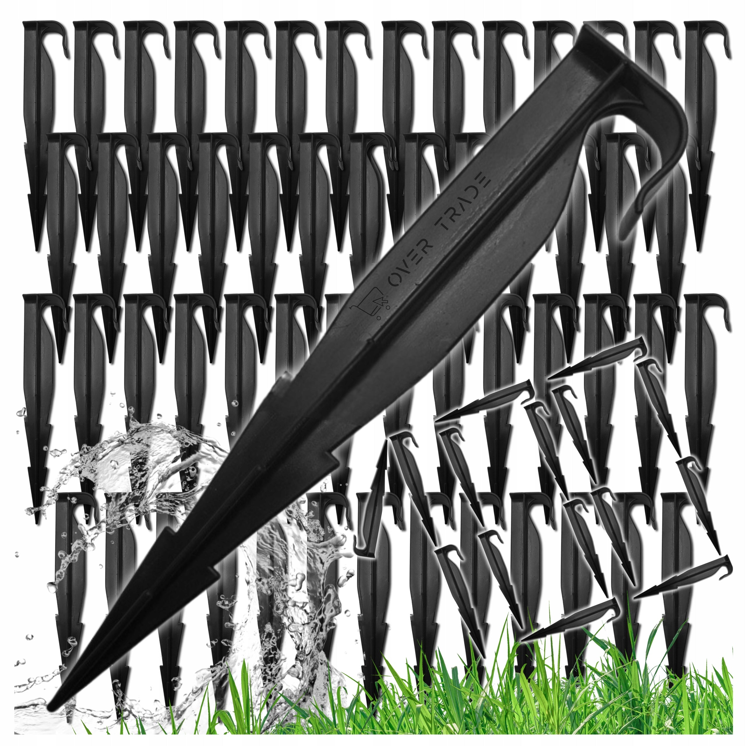 100x DRIP LINE PINS HANDLES ANCHORS STRONG DURABLE FOR PIPE