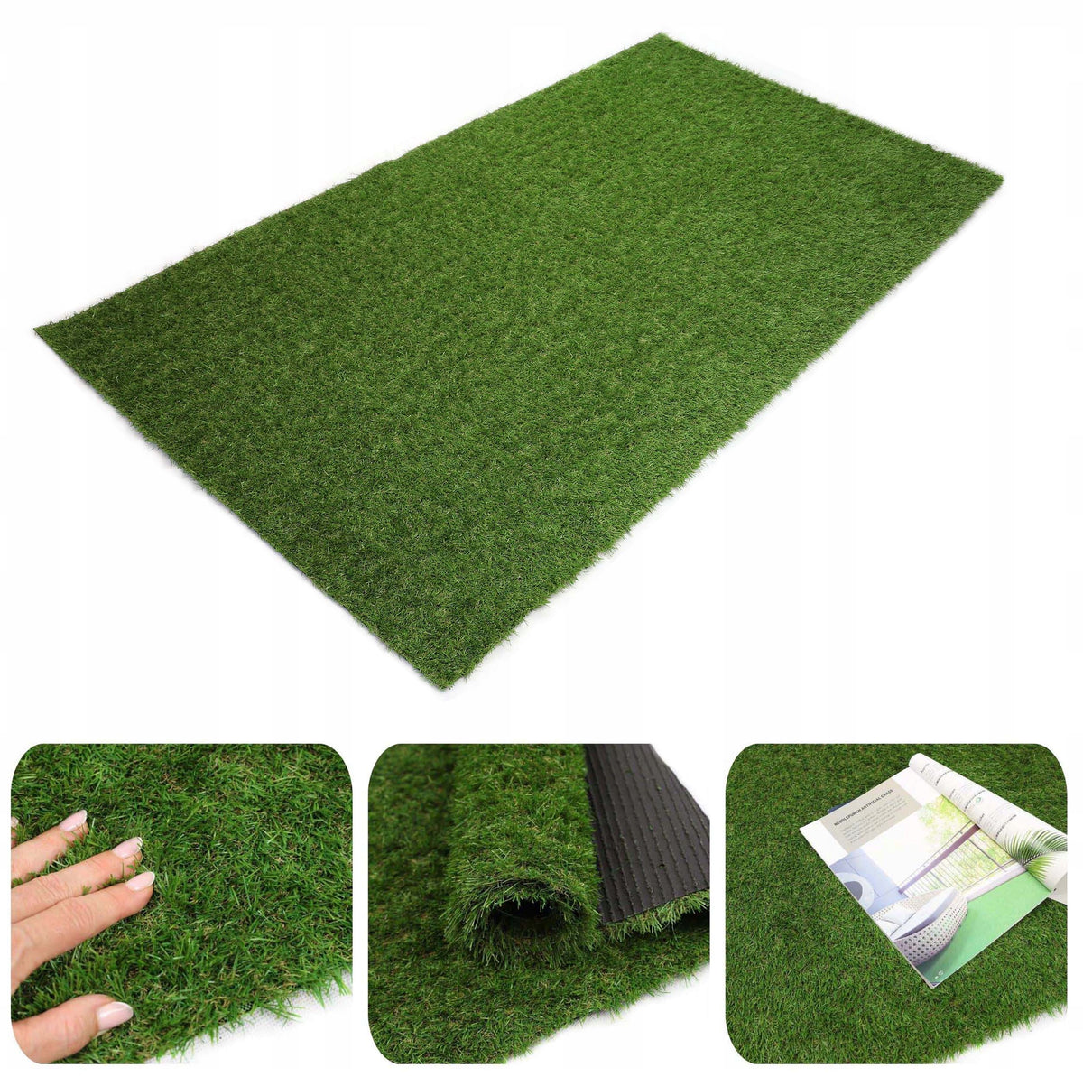 100x200cm SOFT DENSE ARTIFICIAL GRASS 25mm BALCONY TERRACE GARDEN BALCONY GRASSO