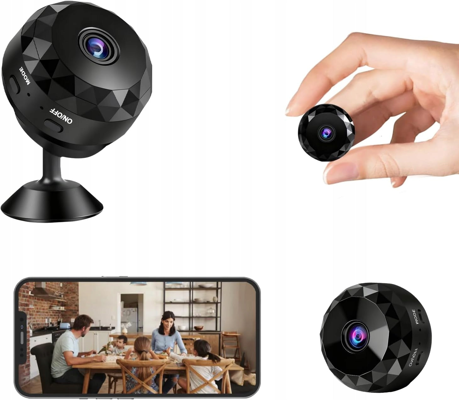 1080P Mini WiFi Spy Camera Surveillance Cameras , 2.4 GHz(iOS/Android)