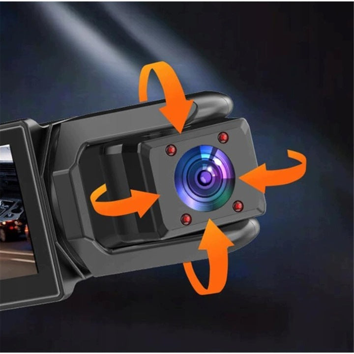 1080P WIFI CAR CAMERA 3-LENS DRIVING RECORDER Packaging status original