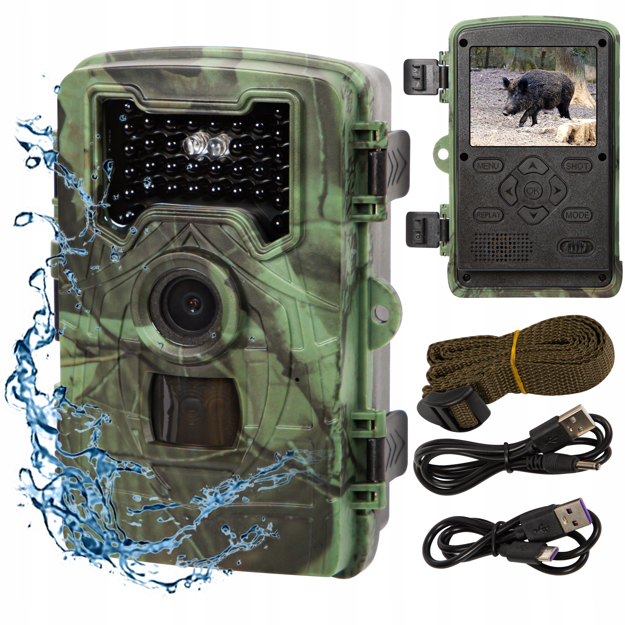 1080p FOREST CAMERA WATERPROOF IP66 HUNTING IR DIODES 940NM
