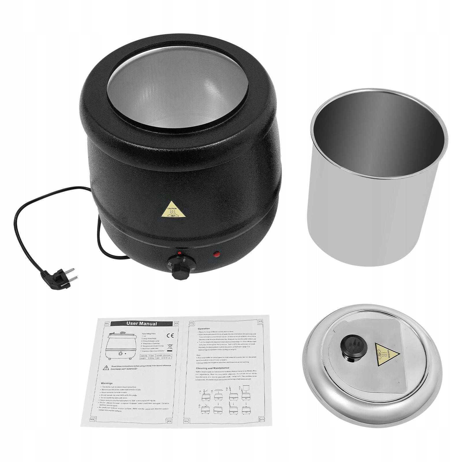 10L ELECTRIC SOUP KETTLE WARMER ELECTRIC HEATING POT 400W. Manufacturer code 428GYK565