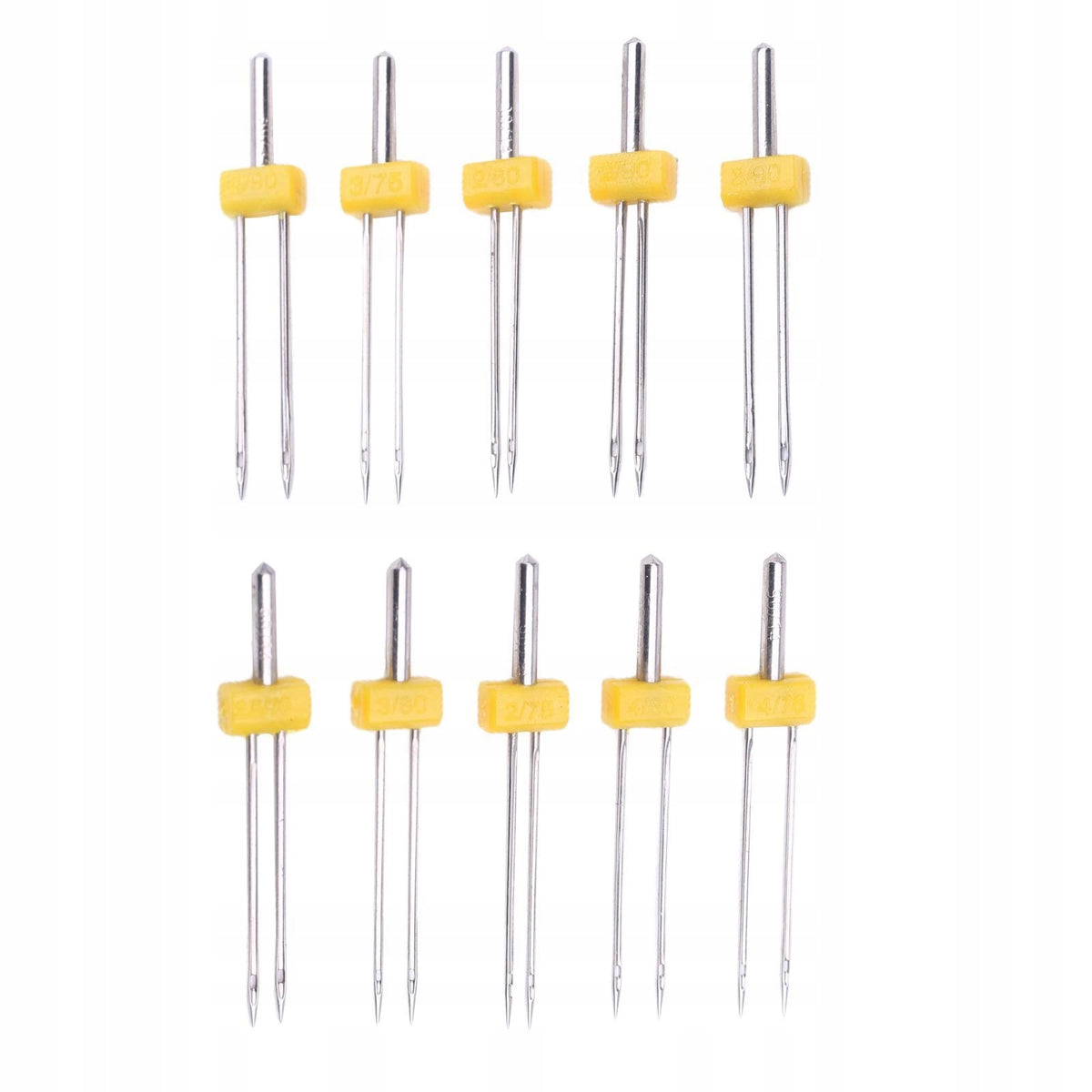 10Pack Multifunction Double Twin Needles Pin for Singer Brother Janome