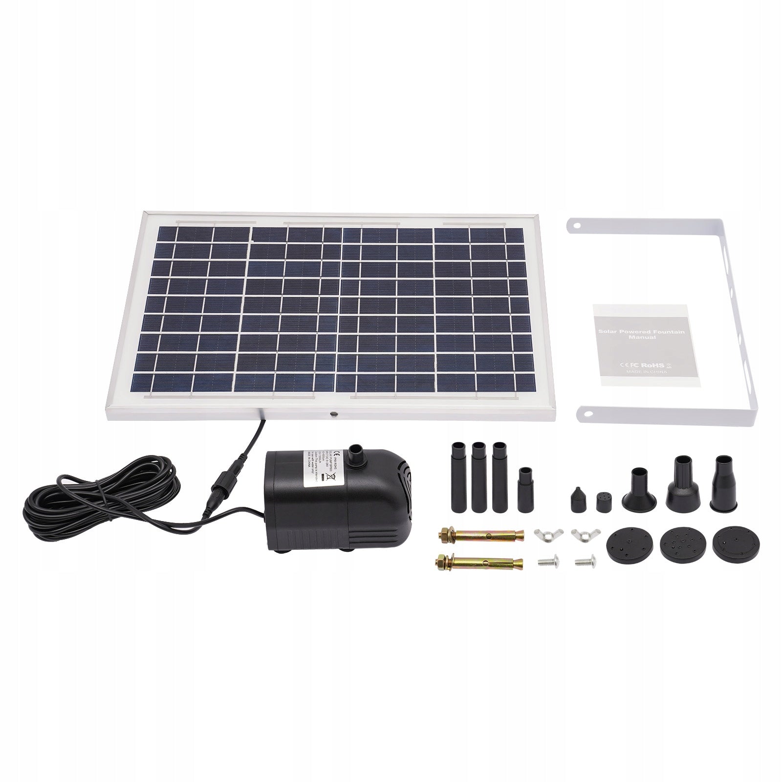 10W 2M 1000L/H SOLAR POWERED WATER PUMP FOUNTAIN Manufacturer no brand