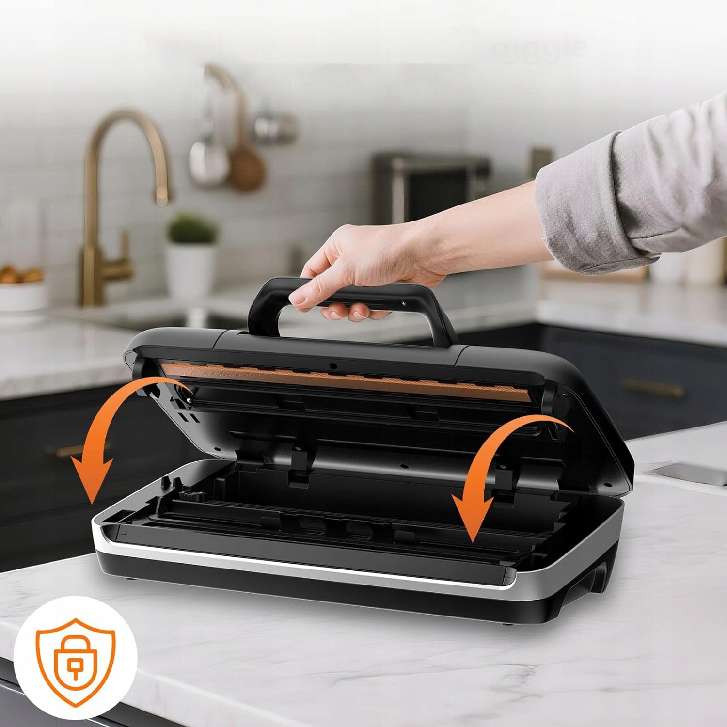 10in1 VACUUM WELDING MACHINE FOOD FOIL PACKAGING MACHINE 85Kpa - 175W Dominant color black