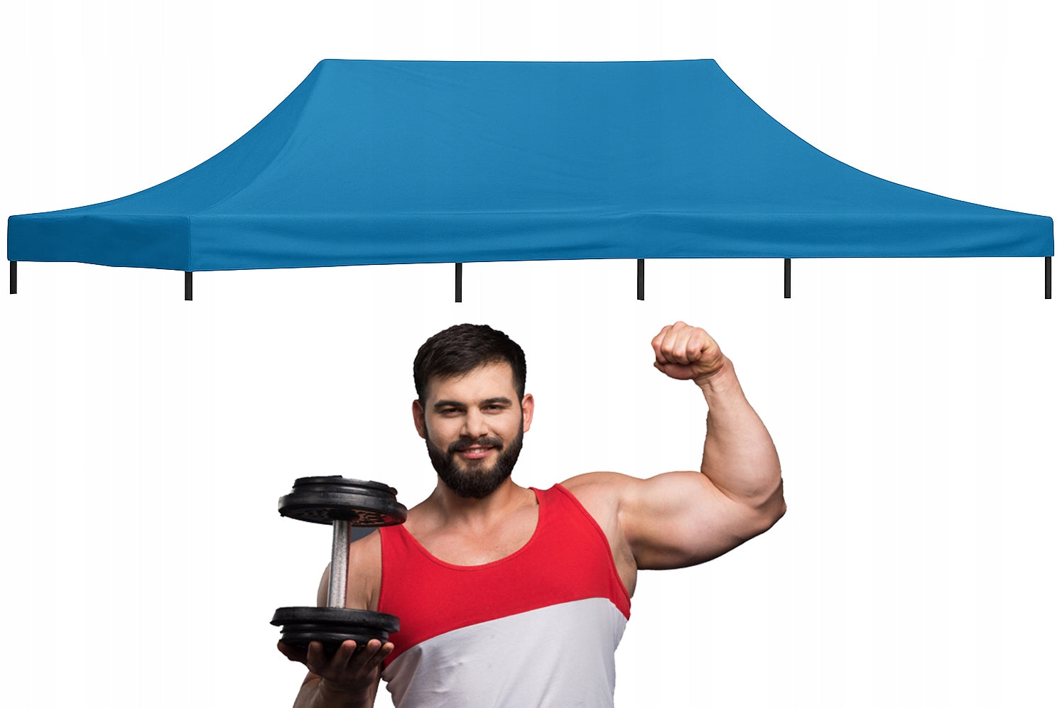 10kg 3x6 ROOF REPLACEMENT SPARE PLATING TRADE TENT Garden Blue