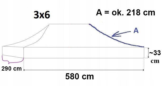 10kg ROOF 3x6 REPLACEMENT CANOPY TRADE TENT Garden Pavilion Cream Packaging status original