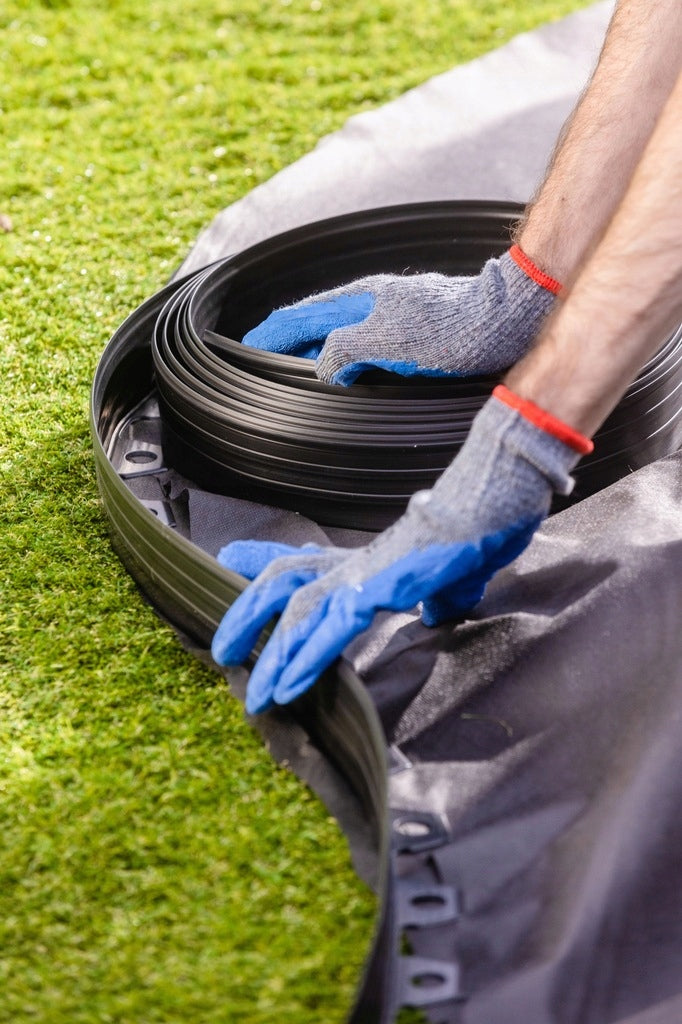10m Lawn edging 6cm 60mm + anchors 30pcs - Garden edging Black Manufacturer code Obrzeże 6cm Do Trawy Drzew Kostki Kamienia