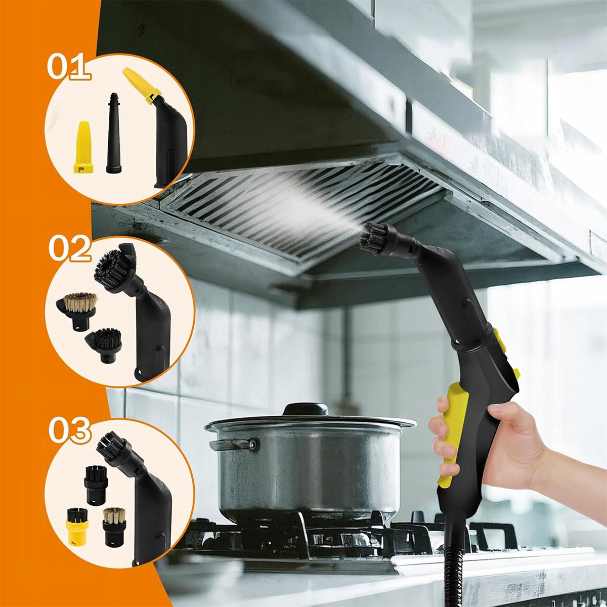 10pcs SET OF STEAMER ACCESSORIES for KARCHER SC 1 2 3 4 5 brushes new Packaging status original