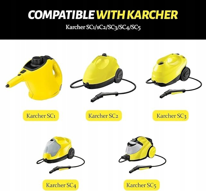 10pcs steam cleaning accessories for Kärcher SC1 SC2 SC3 SC4 SC5 washer Manufacturer code AKCESORIA ZESTAW DO MYJKI PAROWEJ KÄRCHER