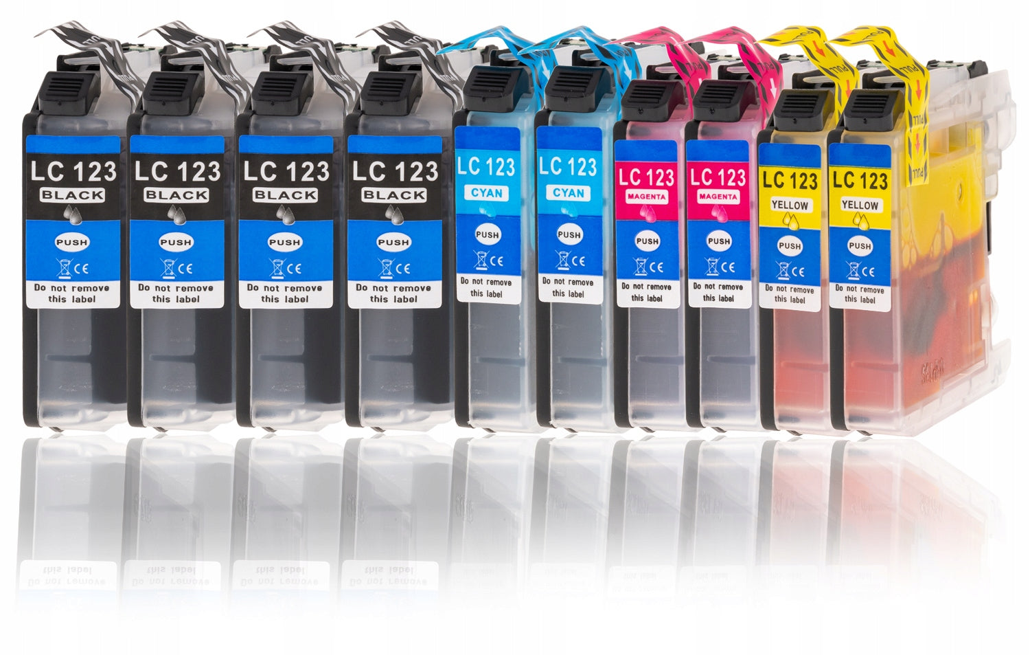 10x Ink for Brother LC123 DCP-J132W DCP-J152W CHIP