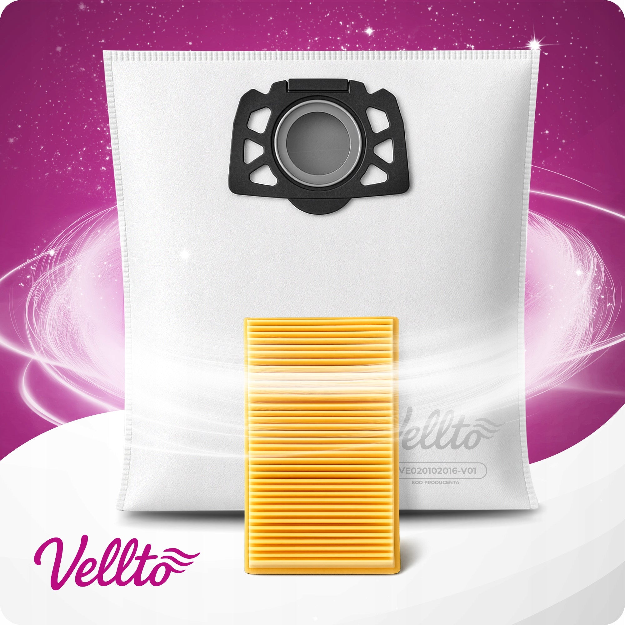 10x Karcher WD4 WD5 WD6 MV4 MV5 MV6 VACUUM CLEANER BAG + E3-V Air Filter Manufacturer no brand