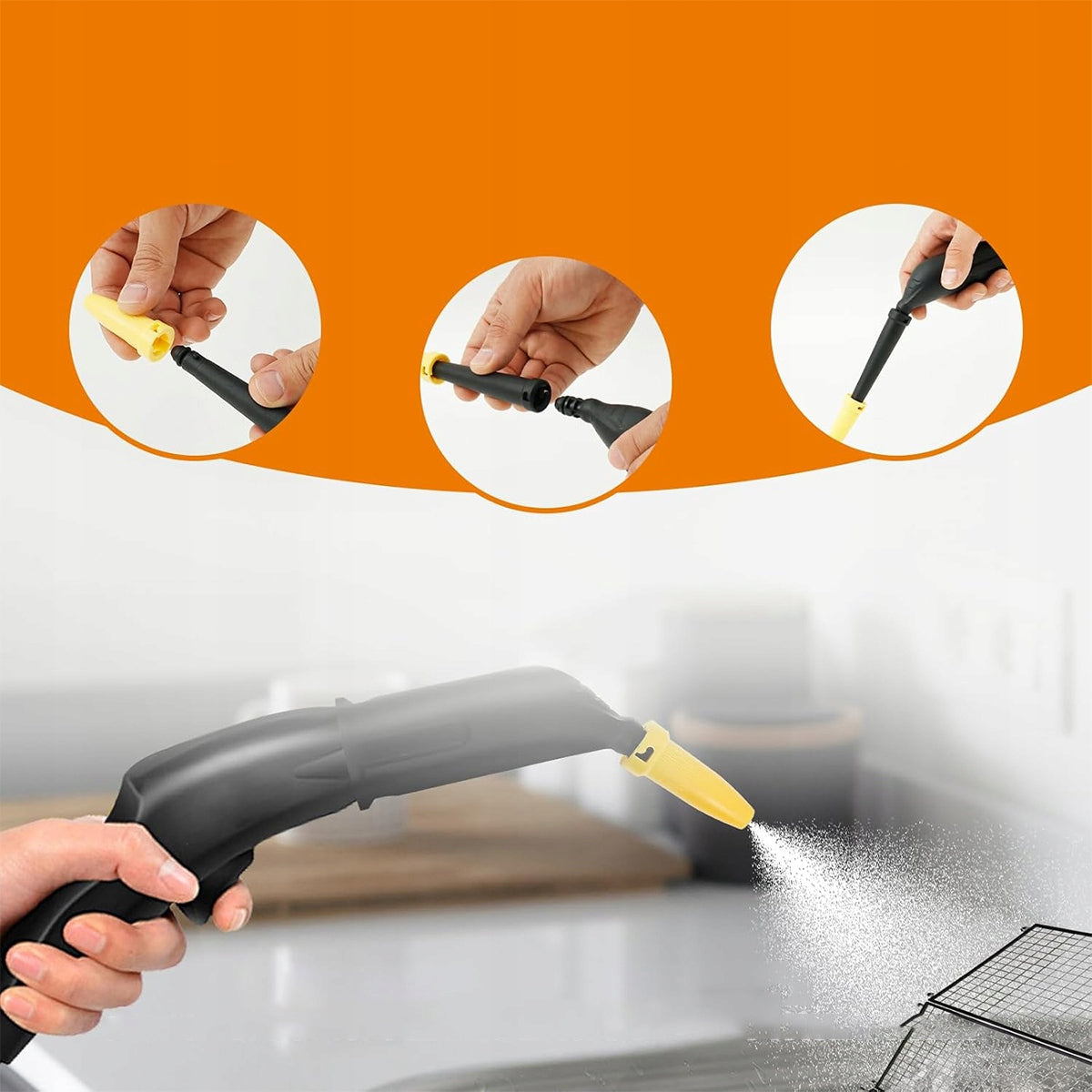 10x Steamer Brush Extension for Steam Vacuum Cleaner SC1 SC2 SC3 SC4 SC5 Manufacturer code 4069466493470