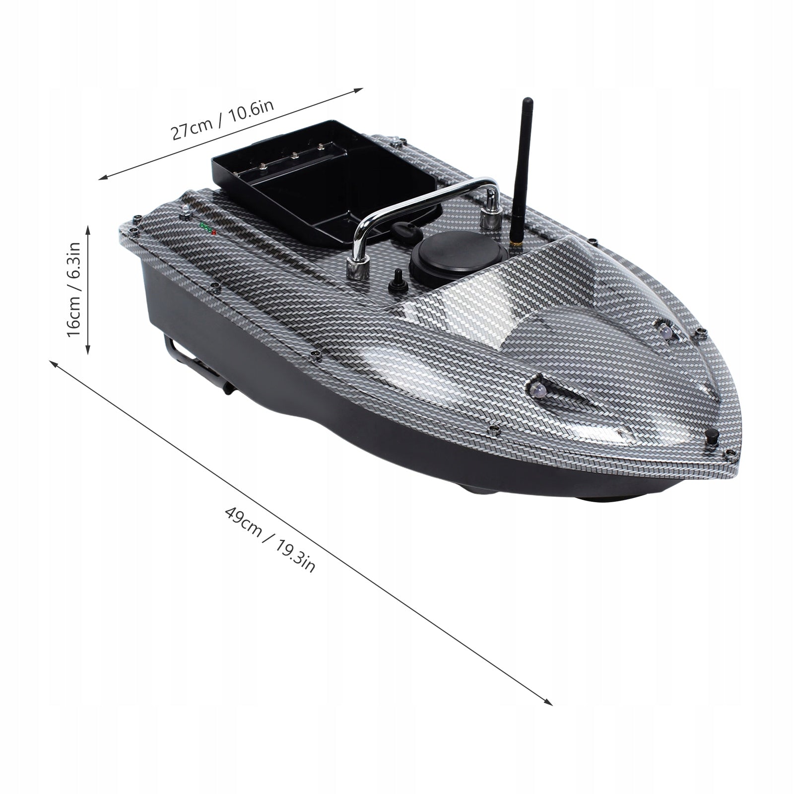 110-240V 500M REMOTE CONTROL FISHING BAIT BOAT FOR CASTING IN RIVERS, LAKES Packaging status original